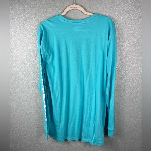 NWT Magellan WOMENS XL long Sleeve Boyfriend Fit Outdoors Top Shirt Blue Pull On - Picture 7 of 8